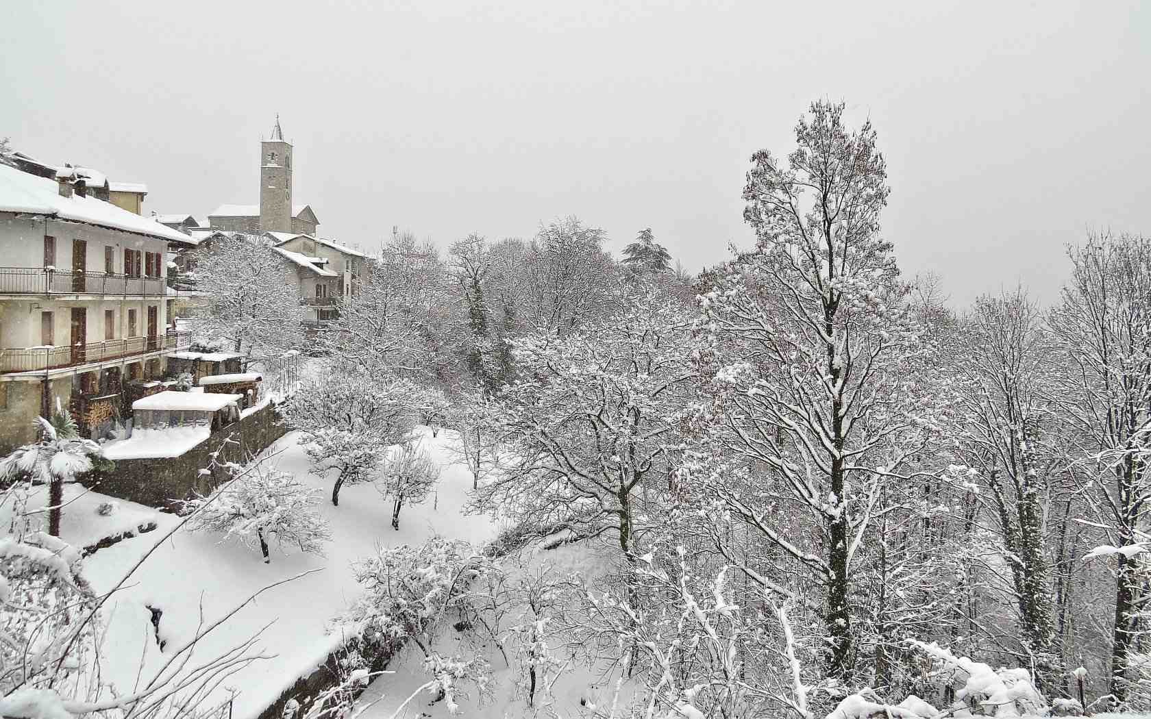 Nevicata in Valsesia